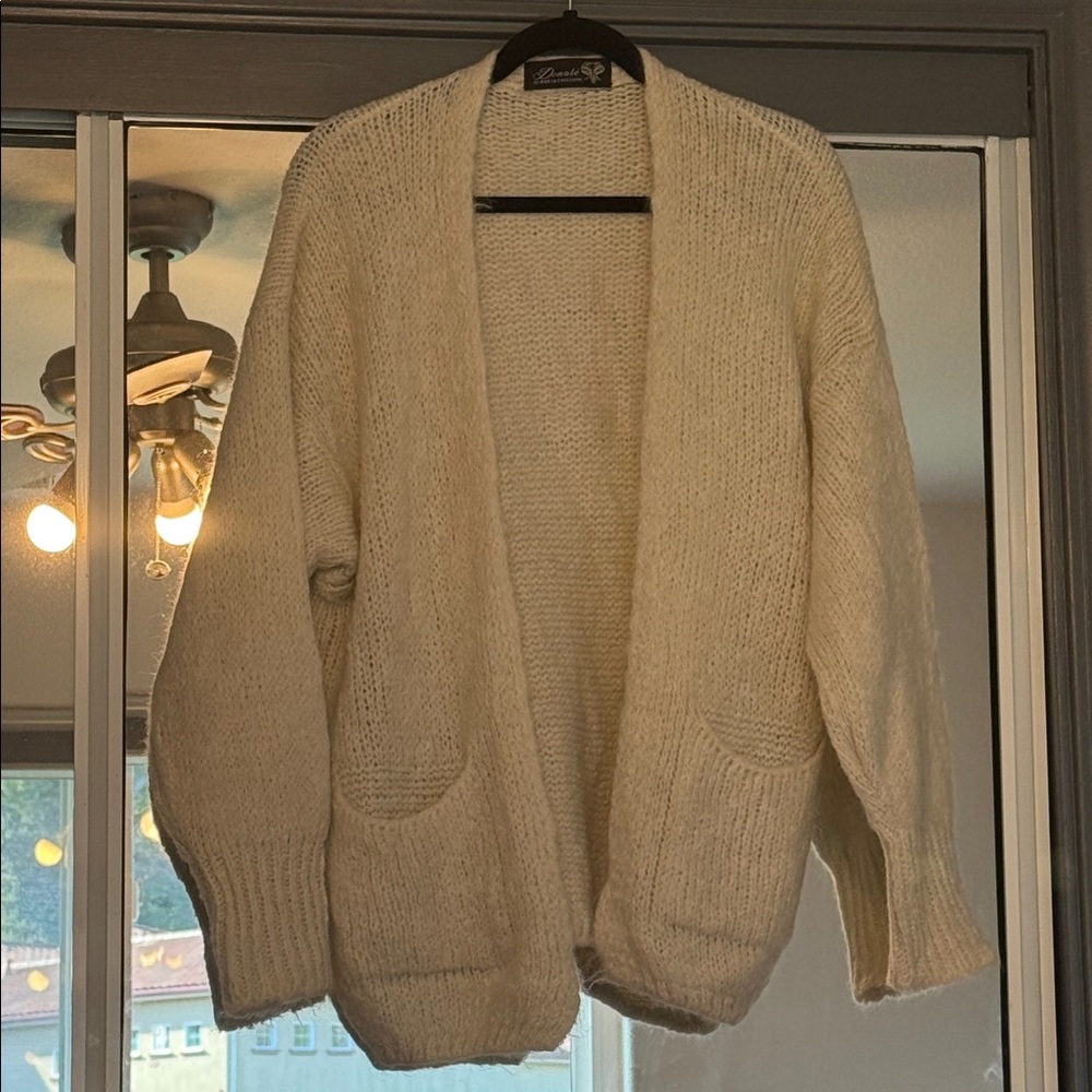 Daniel Rainn Cream Cardigan Sweater
